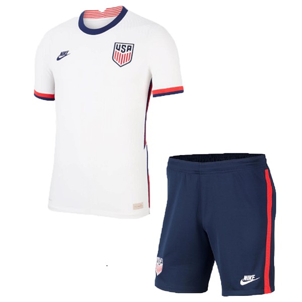 Camiseta Estados Unidos Replica Primera Ropa Niños 2020 Blanco